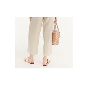 J. Crew Cream Wide Leg Pants